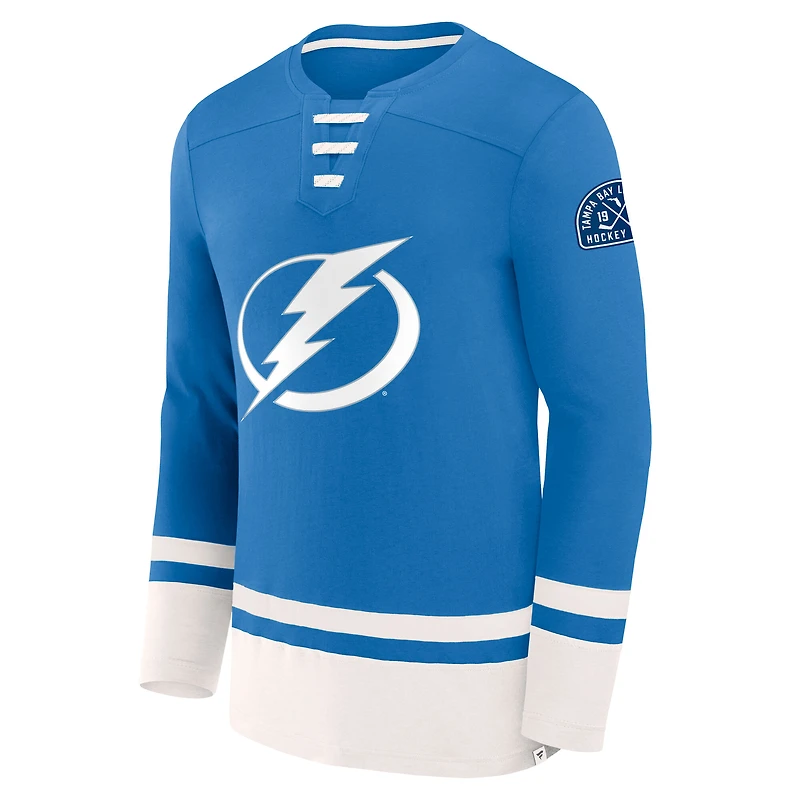 Men's Fanatics Blue Tampa Bay Lightning High Point Long Sleeve T-Shirt