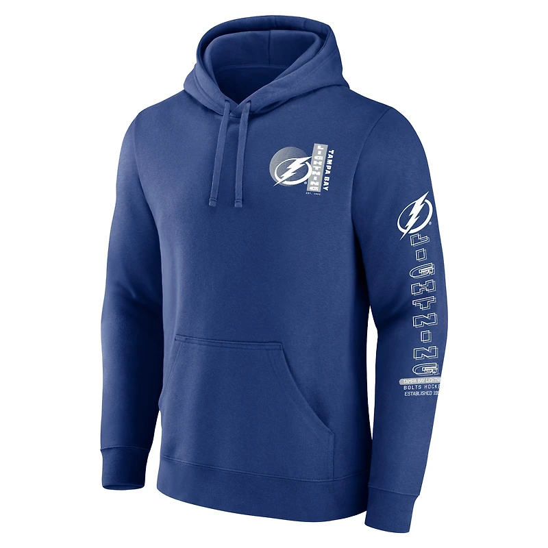 Men's Fanatics Blue Tampa Bay Lightning Revolution Pullover Hoodie