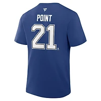 Men's Fanatics Brayden Point Tampa Bay Lightning Authentic Stack Name & Number T-Shirt