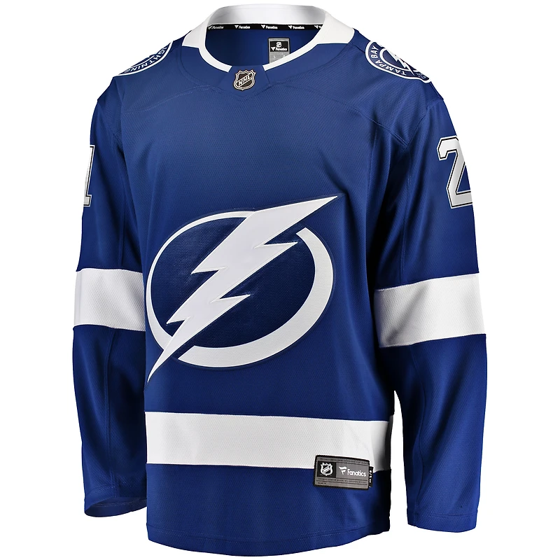 Fanatics pour hommes Brayden Point bleu Tampa Bay Lightning Home Premier Breakaway Player - Maillot