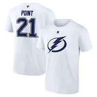 Men's Fanatics Brayden Point Tampa Bay Lightning Authentic Stack Name & Number T-Shirt