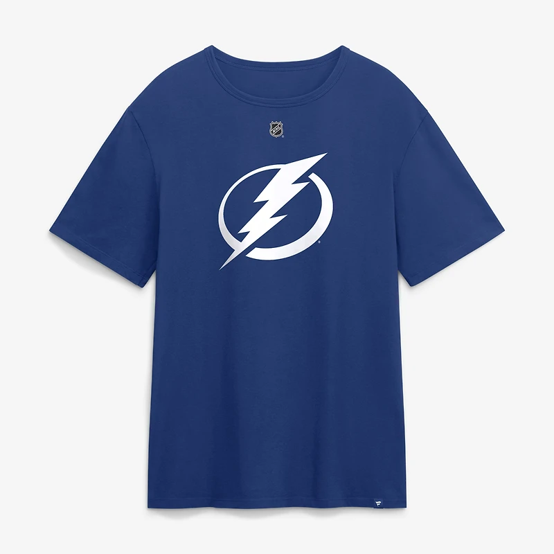 Men's Fanatics Corey Perry Blue Tampa Bay Lightning Authentic Stack Name & Number T-Shirt