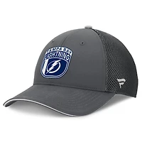 Casquette ajustable authentique Pro Home Ice Trucker de Tampa Bay Lightning pour homme Fanatics Grey