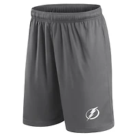 Short gris avec logo principal du Lightning de Tampa Bay Fanatics pour hommes