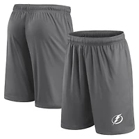 Short gris avec logo principal du Lightning de Tampa Bay Fanatics pour hommes