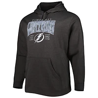 Sweat à capuche pour hommes Fanatics Heather Charcoal Tampa Bay Lightning Big & Tall Dynasty