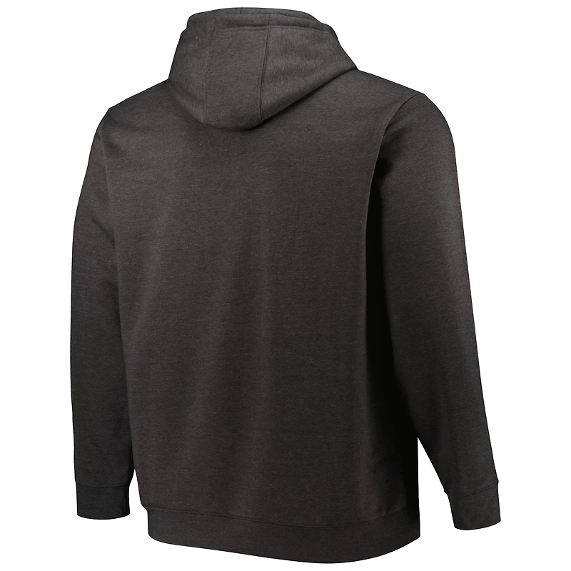 Sweat à capuche pour hommes Fanatics Heather Charcoal Tampa Bay Lightning Big & Tall Dynasty