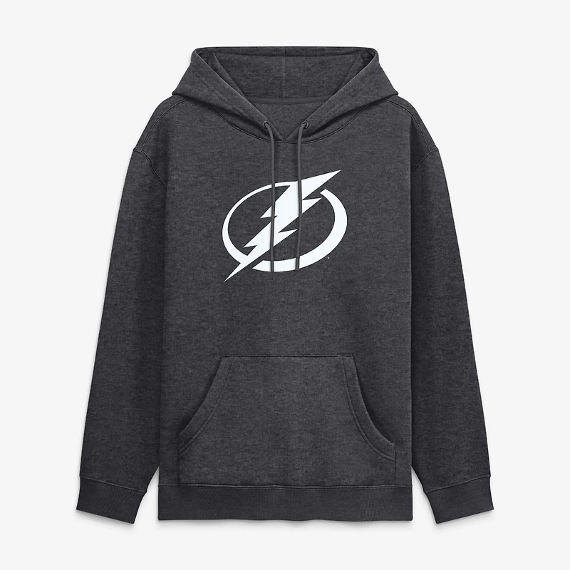 Men's Fanatics Heather Charcoal Tampa Bay Lightning Essential Hoodie