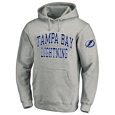 Sweat à capuche en polaire gris chiné Fanatics pour hommes Tampa Bay Lightning Big & Tall