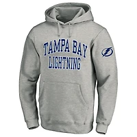 Sweat à capuche en polaire gris chiné Fanatics pour hommes Tampa Bay Lightning Big & Tall