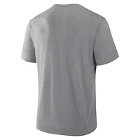 Men's Fanatics Heather Gray Tampa Bay Lightning Elevated Tri-Blend T-Shirt