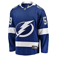 Fanatics pour hommes Jake Guentzel bleu Tampa Bay Lightning Home Premier Breakaway Player - Maillot