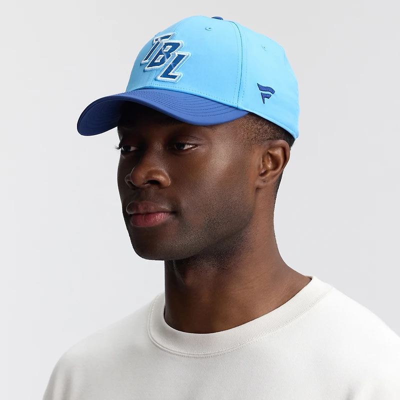 Men's Fanatics  Light Blue/Blue Tampa Bay Lightning 2026 NHL Stadium Series Authentic Pro Quick Release Adjustable Hat