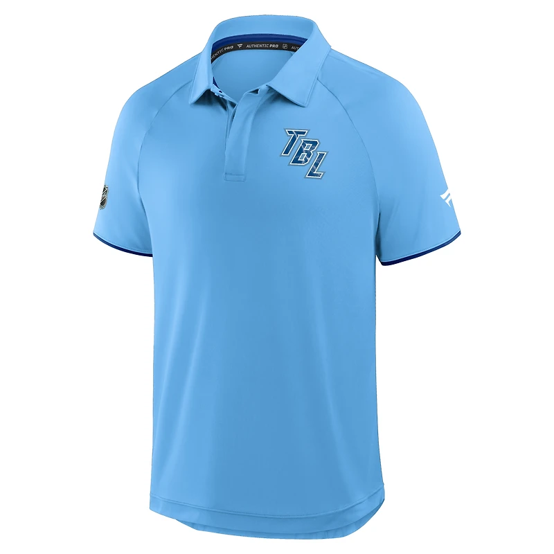 Men's Fanatics Light Blue Tampa Bay Lightning 2026 NHL Stadium Series Authentic Pro Polo