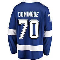 Men's Fanatics Louis Domingue Blue Tampa Bay Lightning Home Breakaway Player Jersey
