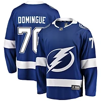 Maillot de joueur échappé à domicile bleu du Lightning Tampa Bay pour hommes, Louis Domingue, Fanatics