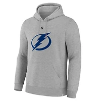 Men's Fanatics Nikita Kucherov Steel Tampa Bay Lightning Authentic Stack Name & Number Hoodie