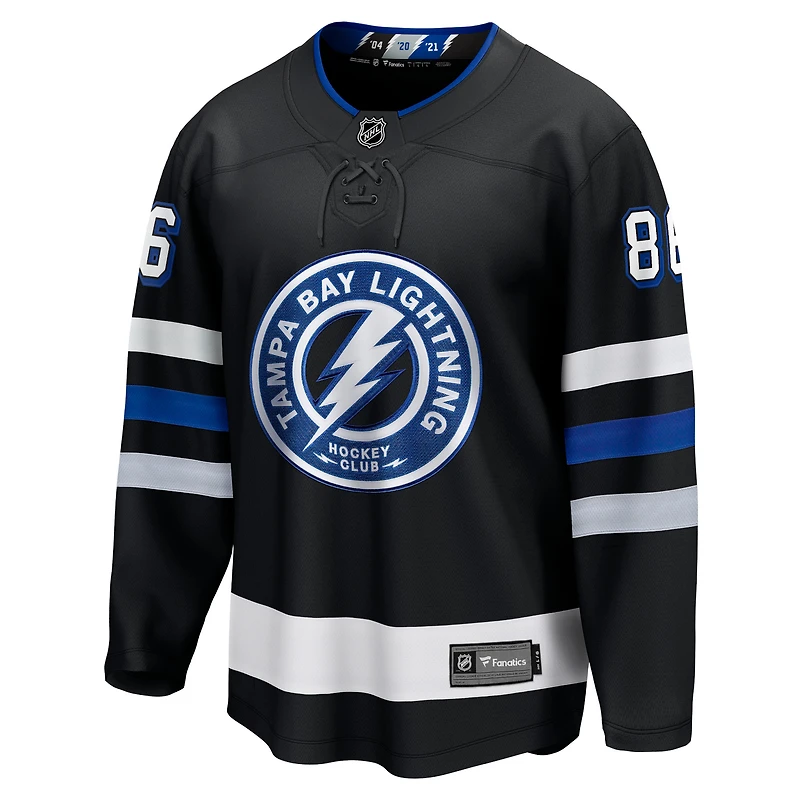 Men's Fanatics Nikita Kucherov Black Tampa Bay Lightning Breakaway Jersey