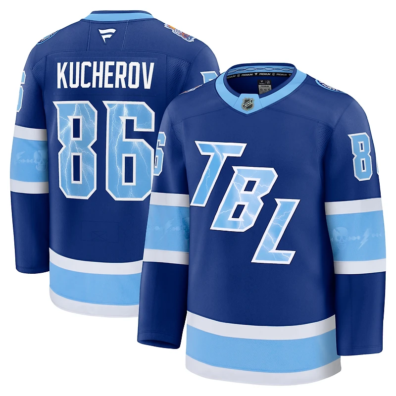 Maillot premium Fanatics Nikita Kucherov bleu Tampa Bay Lightning 2026 NHL Stadium Series pour homme