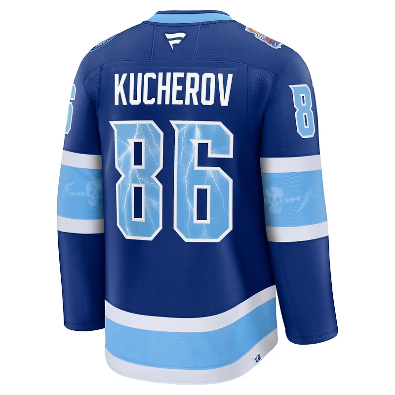 Maillot premium Fanatics Nikita Kucherov bleu Tampa Bay Lightning 2026 NHL Stadium Series pour homme