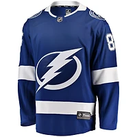 Maillot de joueur échappé à domicile Fanatics Nikita Kucherov pour hommes, bleu, Tampa Bay Lightning