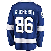 Maillot de joueur échappé à domicile Fanatics Nikita Kucherov pour hommes, bleu, Tampa Bay Lightning
