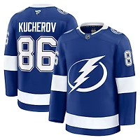 Maillot Premium pour hommes Fanatics Nikita Kucherov bleu Tampa Bay Lightning Domicile