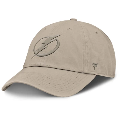 Men's Fanatics Tan Tampa Bay Lightning Authentic Pro Road Adjustable Hat