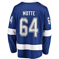 Fanatics pour hommes Tyler Motte bleu Tampa Bay Lightning Home Premier Breakaway Player - Maillot