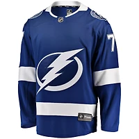 Maillot domicile bleu à scratch Victor Hedman du Lightning de Tampa Bay (Fanatics) pour homme