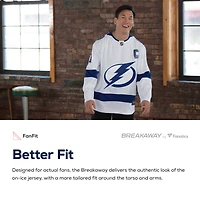 Maillot domicile bleu à scratch Victor Hedman du Lightning de Tampa Bay (Fanatics) pour homme