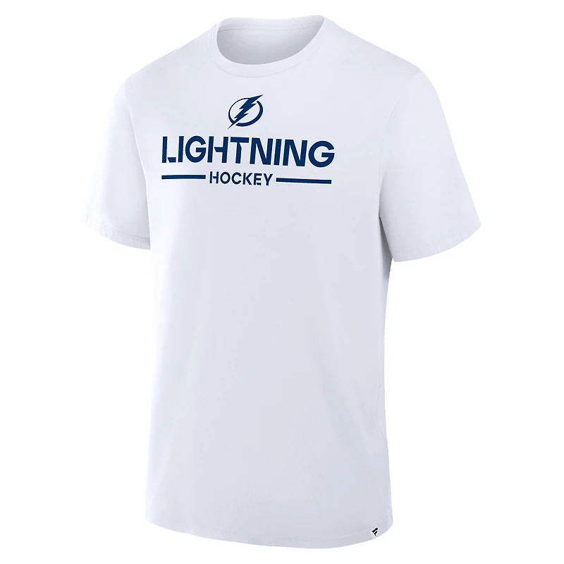 Men's Fanatics White Tampa Bay Lightning Authentic Pro Primary T-Shirt