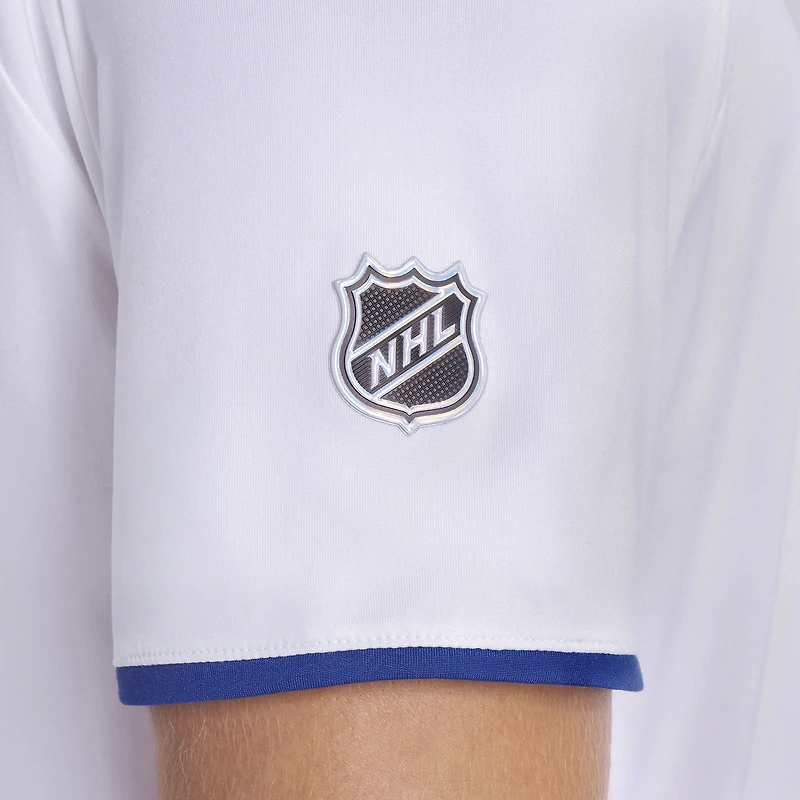 Polo raglan authentique Pro Rink blanc Tampa Bay Lightning Fanatics pour homme