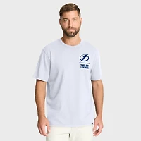 T-shirt blanc Fanatics pour homme Tampa Bay Lightning Crash The Net Legacy