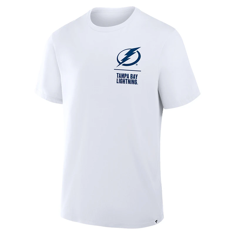 Men's Fanatics White Tampa Bay Lightning Crash The Net Legacy T-Shirt