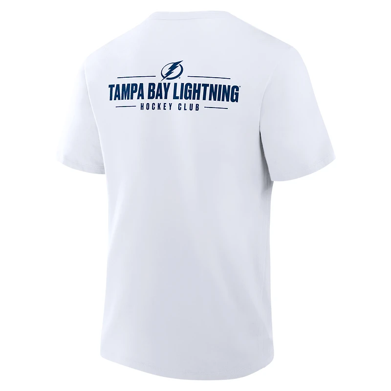 Men's Fanatics White Tampa Bay Lightning Crash The Net Legacy T-Shirt