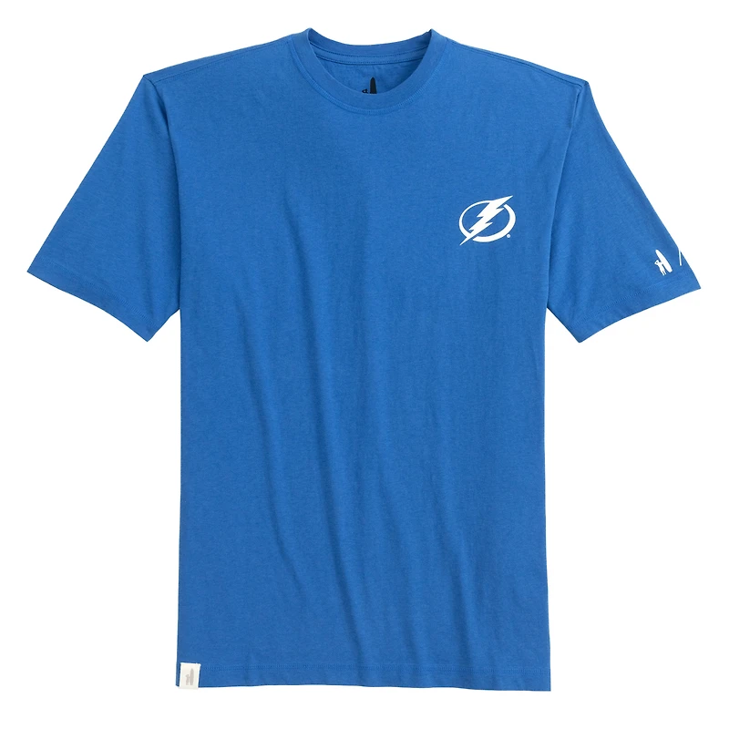 T-shirt Spencer chiné bleu Tampa Bay Lightning pour homme de Johnnie-O