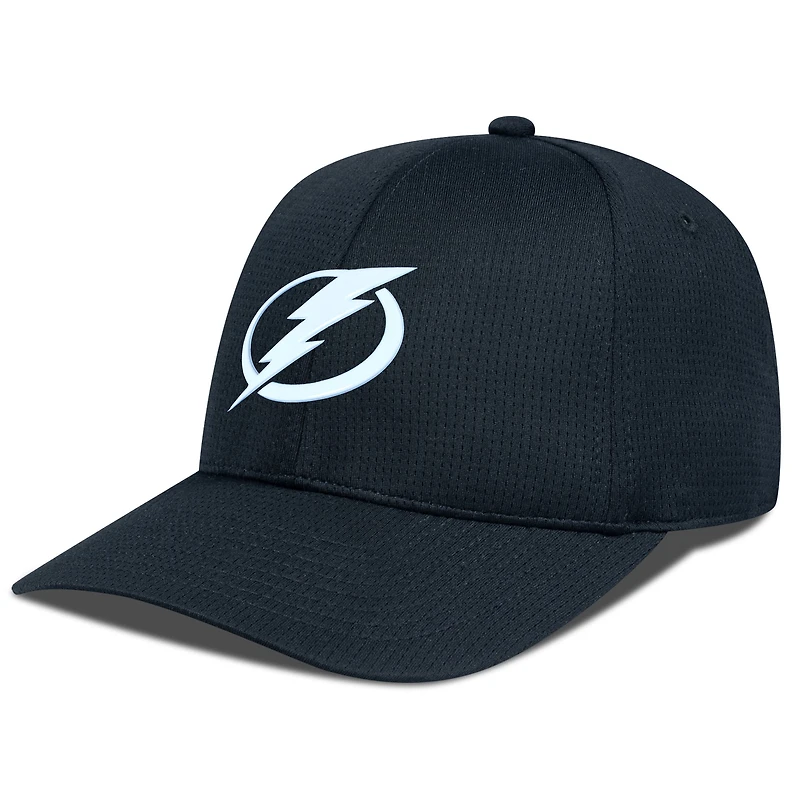 Men's Levelwear Black Tampa Bay Lightning Zephyr Insignia Core Structured Adjustable Hat
