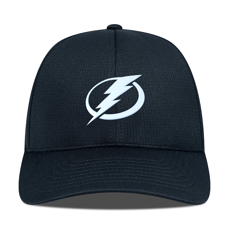 Men's Levelwear Black Tampa Bay Lightning Zephyr Insignia Core Structured Adjustable Hat