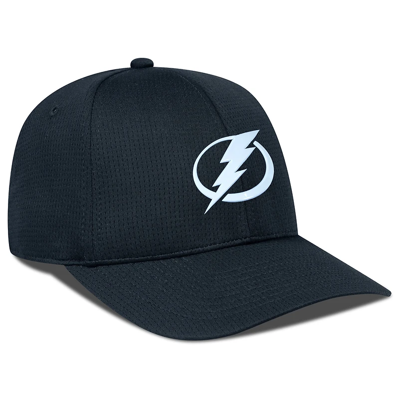 Casquette ajustable structurée Zephyr Insignia Core noire de Tampa Bay Lightning pour homme Levelwear