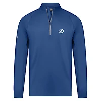 Pull-over zippé quart de tour bleu Tampa Bay Lightning Theory Insignia Core Raglan pour homme Levelwear