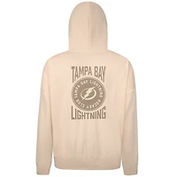 Sweat à capuche enfiler Tampa Bay Lightning Contact Stamp pour homme de couleur crème Levelwear