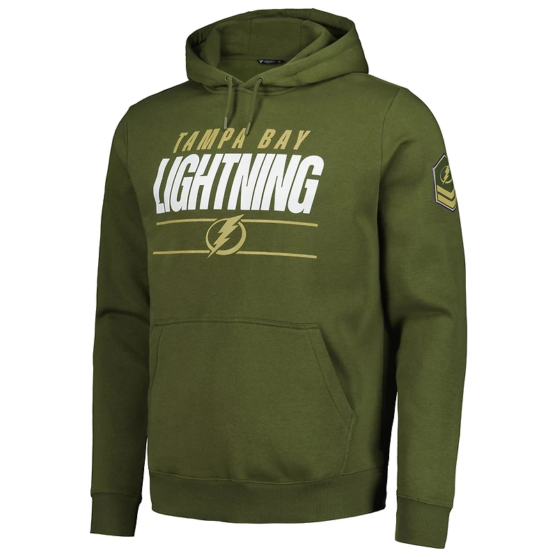 Levelwear - Sweat à capuche en molleton olive Tampa Bay Lightning Delta Podium pour hommes