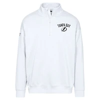 Sweat-shirt à glissière quart de tour blanc Tampa Bay Lightning Murray City Capsule pour homme Levelwear