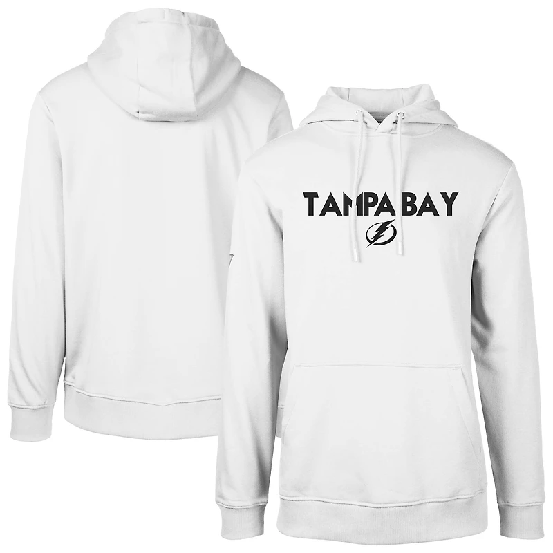 Men's Levelwear  White Tampa Bay Lightning Podium City Capsule Pullover Hoodie