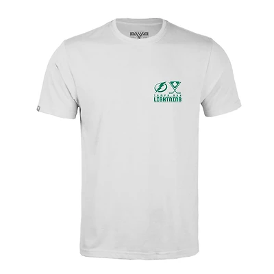 T-shirt blanc Levelwear pour hommes du Lightning de Tampa Bay la Saint-Patrick Richmond