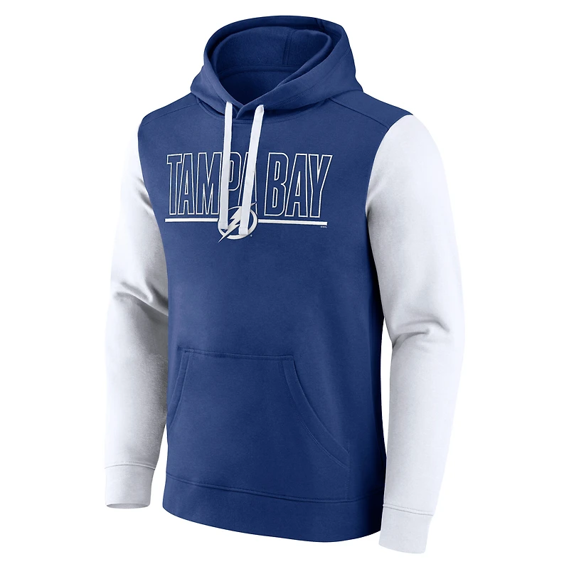 Sweat à capuche en polaire bleu athlétique avec logo Tampa Bay Lightning Deliver pour homme