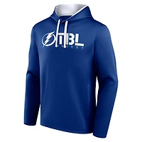 Sweat à capuche bleu athlétique avec logo pour homme Tampa Bay Lightning Head Start