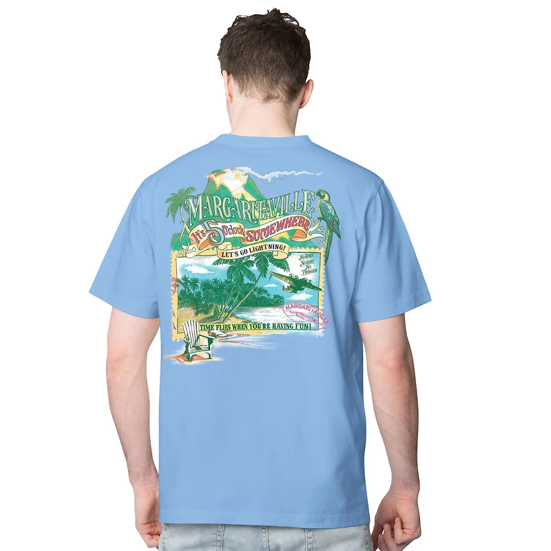 T-shirt bleu pour homme Margaritaville Tampa Bay Lightning Time Flies
