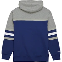 Chandail à capuchon d'entraîneur-chef du Lightning de Tampa Bay bleu/gris Mitchell & Ness pour hommes